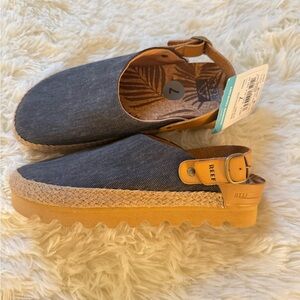 Reef Cushion Sage Platform Clog